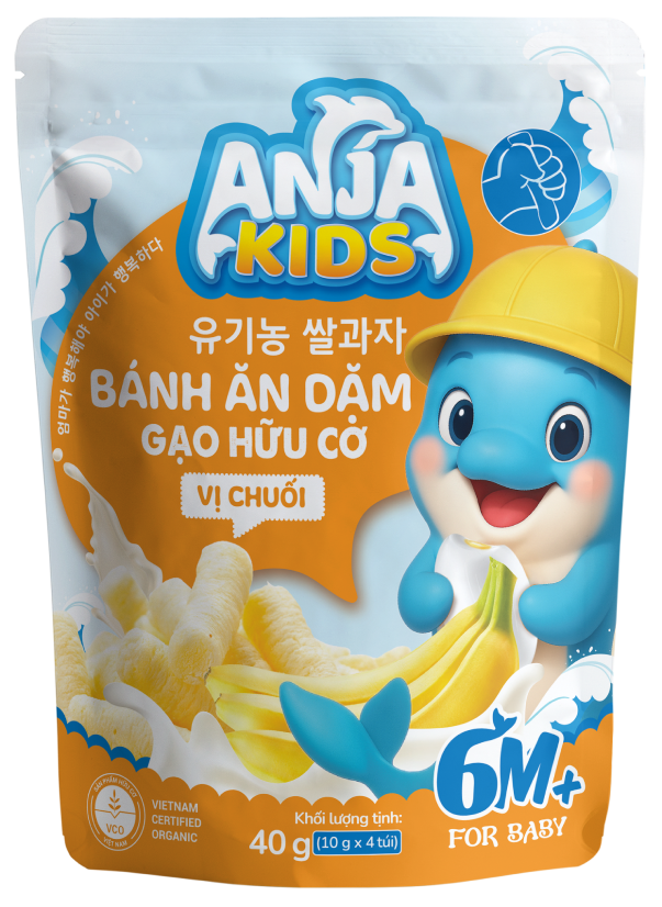Bánh ăn dặm gạo Organic vị Chuối