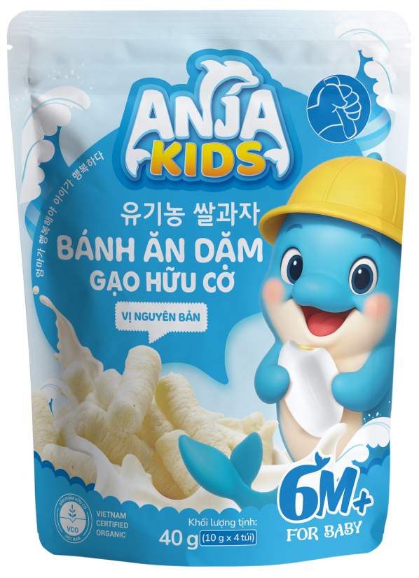 Bánh ăn dặm gạo Organic vị Nguyên Bản
