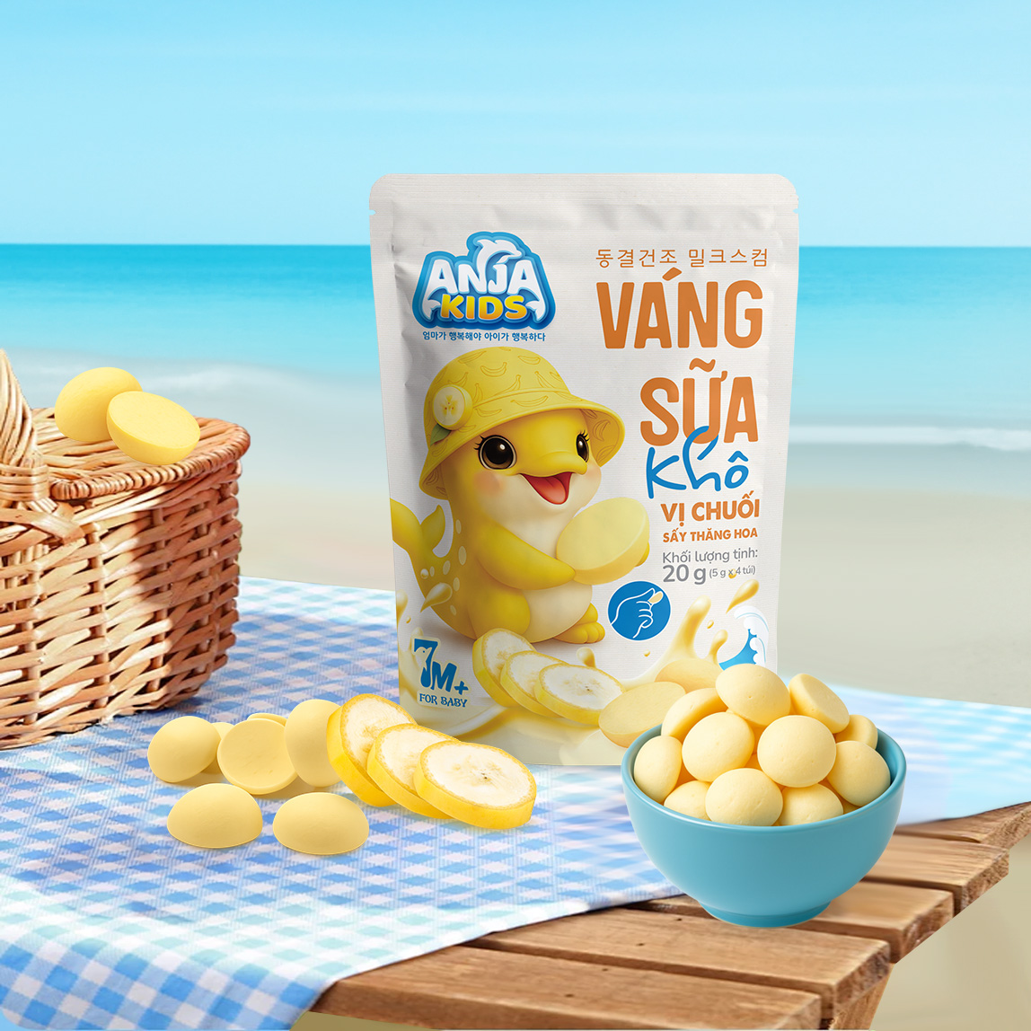 Váng sữa chuối