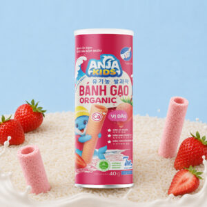 Bánh Gạo Ống - Vị Dâu 40G
